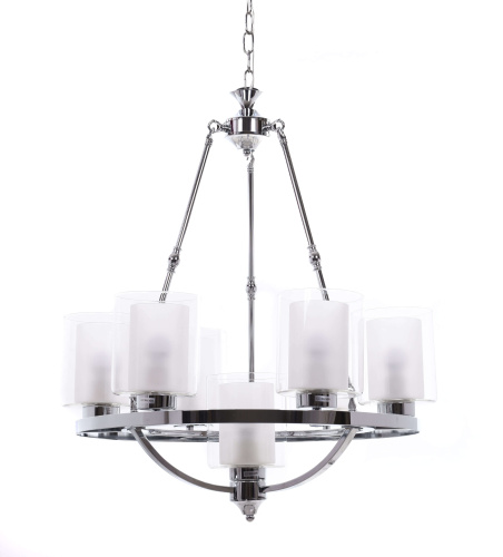 Подвесная люстра Lumina Deco Santini LDP 1220-7 CHR+WT фото 5 Подвесная люстра Lumina Deco Santini LDP 1220-7 CHR+WT фото 5