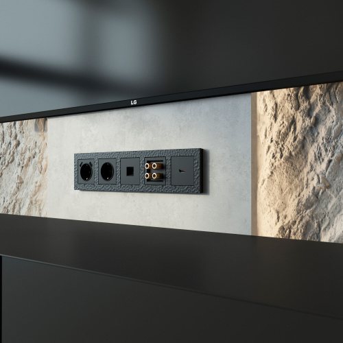 Рамка из поликарбоната на 5 постов Hammer черный W0052408 фото 2 Рамка из поликарбоната на 5 постов Hammer черный W0052408 фото 2