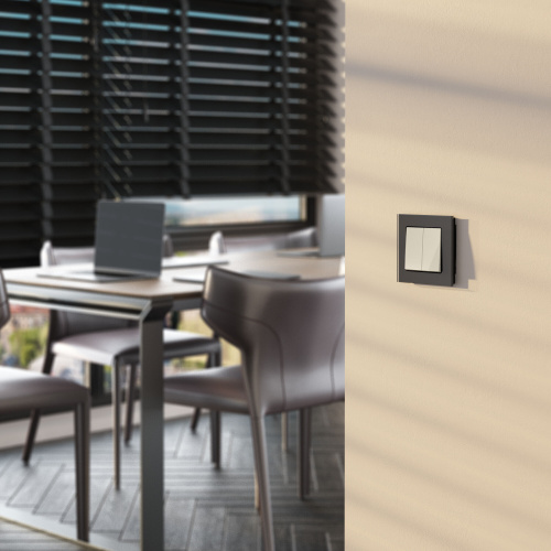 Выключатель двухклавишный с самовозвратом (слоновая кость) W1122403 фото 3 Выключатель двухклавишный с самовозвратом (слоновая кость) W1122403 фото 3