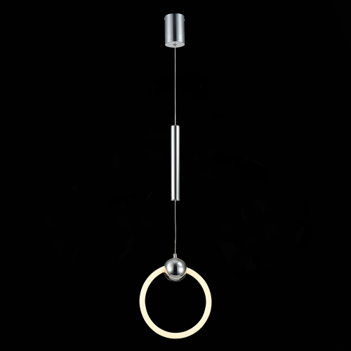 SL1578.103.01 Подвес ST-Luce Хром/Белый,Хром LED 1*15W 3000K GIERA