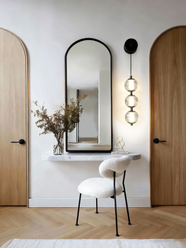 Настенный светильник OB2437 pearl black/smoke фото 2