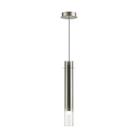 5061/5LA PENDANT ODL24 383 серебристый/дымчатый/металл/стекло Подвес LED 4W 3000K SHINY