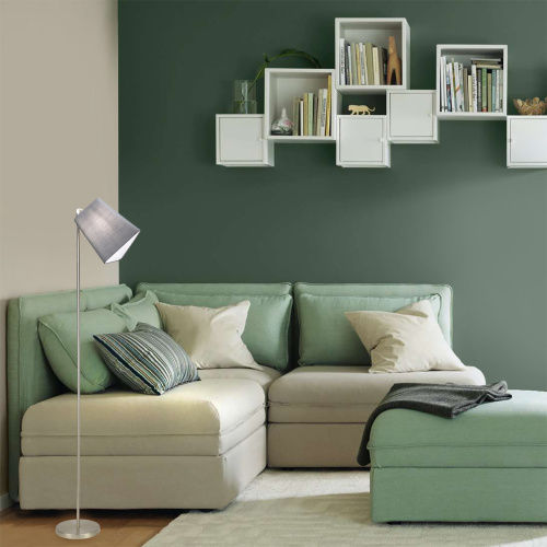 Напольный светильник Escada 10185/T E14*40W Chrome/Grey фото 3 Напольный светильник Escada 10185/T E14*40W Chrome/Grey фото 3