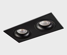 DE-202 black светильник встраиваемый поворотный