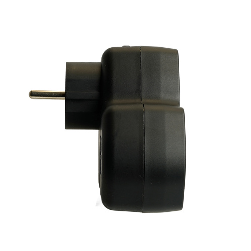 Разветвитель сетевой 3-местный с/з STEKKER ADP16-13-21, 250V,16A, ABS огнеустойчивый пластик, черный фото 4