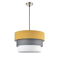 8038/3 MODERNI LN26 188 никель/желтый/серый/белый, металл/текстиль Подвесной светильник Е27 3*60W 220V ILAIDA