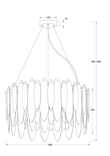Подвесной светильник Freya FR5217PL-08FG фото 3 Подвесной светильник Freya FR5217PL-08FG фото 3