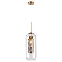 4940/1 PENDANT ODL22 401 античн.бронза/металл/прозрачный/стекло Подвес E27 1*40W CLOCKY