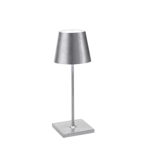 Настольная лампа Poldina mini Silver color leaf