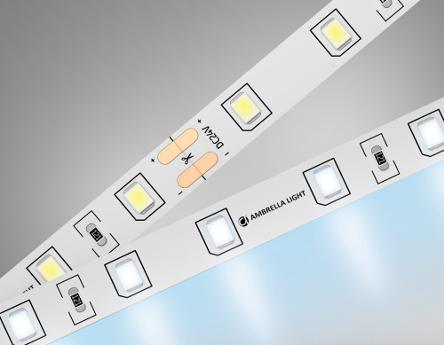 Светодиодная лента 24В 2835 60Led 6Вт/м 6500K IP20 5м Светодиодная лента 24В 2835 60Led 6Вт/м 6500K IP20 5м