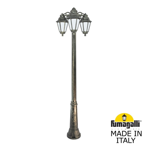 Fumagalli Садово-парковый фонарь FUMAGALLI RICU BISSO/ANNA 3L DN E22.157.S30.BYE27DN Fumagalli Садово-парковый фонарь FUMAGALLI RICU BISSO/ANNA 3L DN E22.157.S30.BYE27DN
