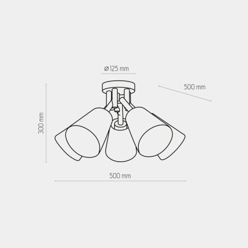 Потолочная люстра TK Lighting 666 Vaio 5 фото 2