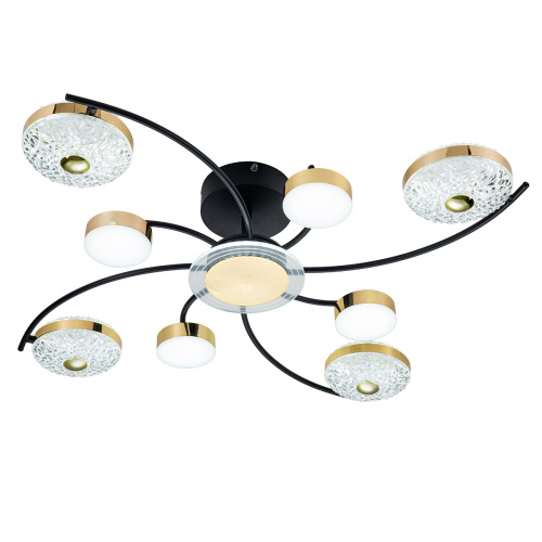 Потолочный светильник Escada 10208/8 LED*110W Black/Gold фото 3 Потолочный светильник Escada 10208/8 LED*110W Black/Gold фото 3