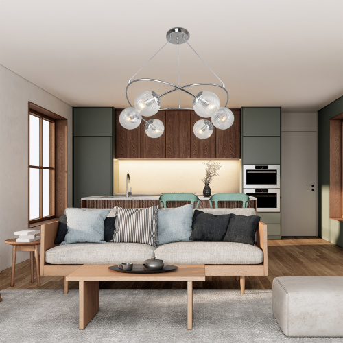 Подвесной светильник Escada 1110/6PL E14*40W Chrome фото 2