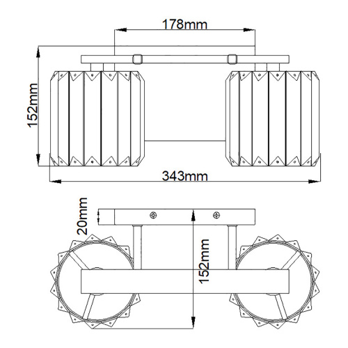 Бра для ванных комнат Quoizel, Арт. QZ-DIVINE2-PC-BATH фото 2 Бра для ванных комнат Quoizel, Арт. QZ-DIVINE2-PC-BATH фото 2