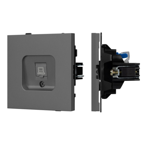 Механизм компьютерной розетки SCT-TENDO-MPC1-SFPL-GR (RJ-45, CAT6) Arlight 054593 Механизм компьютерной розетки SCT-TENDO-MPC1-SFPL-GR (RJ-45, CAT6) Arlight 054593