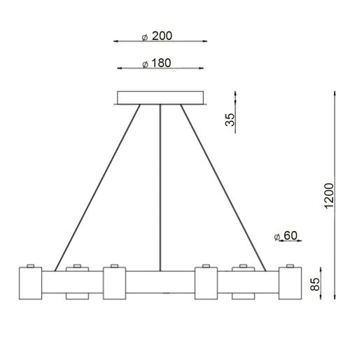 Подвесной светильник Vele Luce Octopus VL10152P06 фото 4 Подвесной светильник Vele Luce Octopus VL10152P06 фото 4