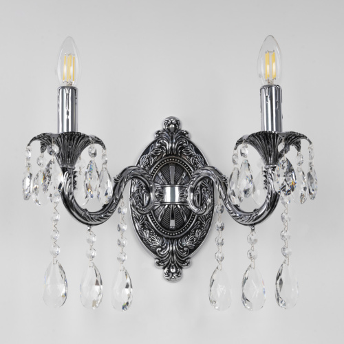 Бра с хрустальными подвесками AL7901B10/2/175 A NB Bohemia Ivele Crystal (Богемия Ивеле Кристалл) фото 4