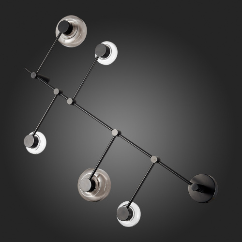 SL6005.401.05 Светильник настенно-потолочный ST-Luce Черный/Дымчатый, Прозрачный LED 5*3W 3000K VALLO фото 3