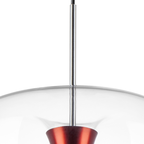 804202 Люстра CUPOLA LED 10W 500LM АЛЮМИНИЙ/КРАСНЫЙ 3000K фото 5 804202 Люстра CUPOLA LED 10W 500LM АЛЮМИНИЙ/КРАСНЫЙ 3000K фото 5