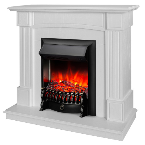 Электрокамин RealFlame Andrea WT фактурный белый с очагом Fobos Lux Black фото 2 Электрокамин RealFlame Andrea WT фактурный белый с очагом Fobos Lux Black фото 2