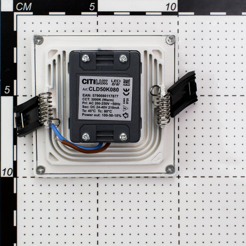 Citilux Омега CLD50K080 LED Встраиваемый светильник с диммером Белый фото 4 Citilux Омега CLD50K080 LED Встраиваемый светильник с диммером Белый фото 4