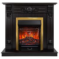 Электрокамин RealFlame Ottawa DN венге премиум с очагом Majestic Lux Brass