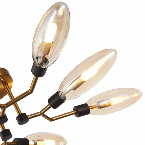 SL1174.302.08 Люстра потолочная ST-Luce Латунь/Коньячный G9 8*5W DESIMA фото 11