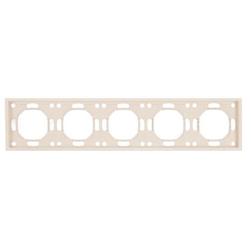 Рамка STEKKER, PFR00-5005-08 5-местная, серия Эмили, кашемир, soft touch
