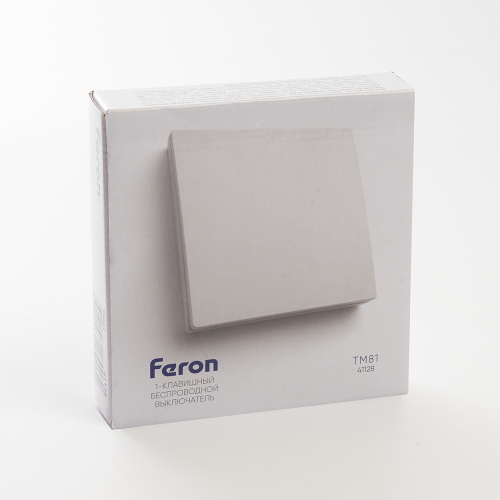 Выключатель беспроводной FERON TM81 SMART, 7мВт, IP20, одноклавишный, белый фото 4