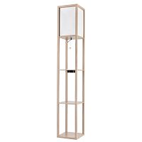 8091/1F COMFI LN26 459 дерево/белый, дерево/текстиль Торшер Е27 1*60W 220V PRACTIC