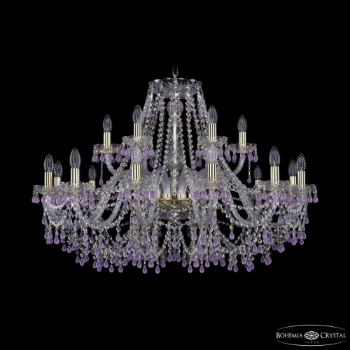 Люстра хрустальная 1410/12+6/360 G V7010 Bohemia Ivele Crystal (Богемия Ивеле Кристалл)