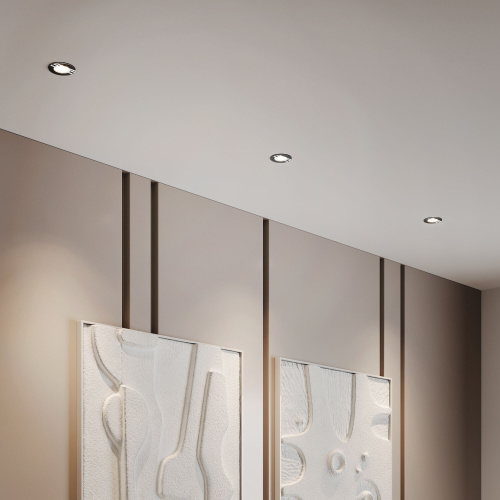 Cветильник встраиваемый светодиодный 7W 4000 черный 25096/LED фото 2