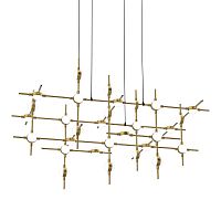 Люстра Molecular 30 black/gold