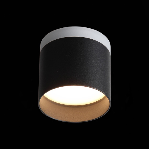 ST102.402.12 Светильник потолочный Черный LED 1*12W 3000K 936Lm Ra>80 120° IP20 D100xH90 170-240V Накладные светильники фото 7