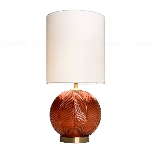 Настольная лампа Cloyd ARBUSS T1 / выс. 61 см - латунь - коричнев. стекло (арт.30119) фото 2