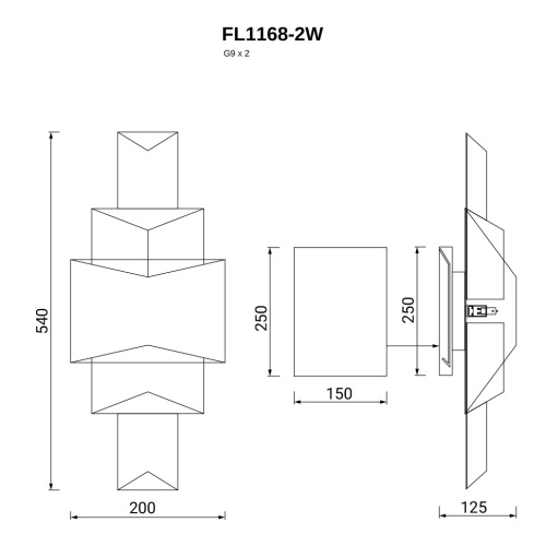 Бра De Autor FL1168-2W фото 7 Бра De Autor FL1168-2W фото 7