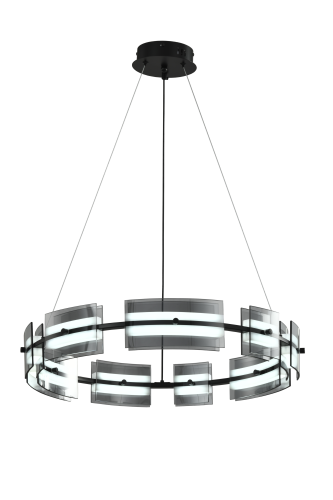 Люстра подвесная черная LED 36Вт D60см Zortes LOFT ZRS.1802.60 фото 8 Люстра подвесная черная LED 36Вт D60см Zortes LOFT ZRS.1802.60 фото 8
