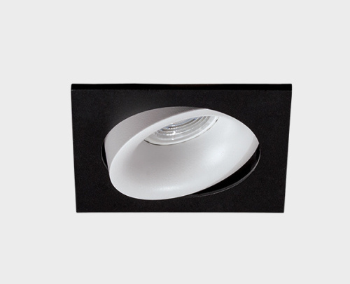 DE-201 black светильник встраиваемый поворотный фото 7