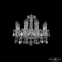 Люстра хрустальная 1413/8/165 Ni Leafs Bohemia Ivele Crystal (Богемия Ивеле Кристалл)