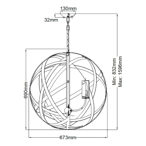 Подвесной фонарь HK-CARSON-5P Hinkley, арт. HK-CARSON-5P фото 3