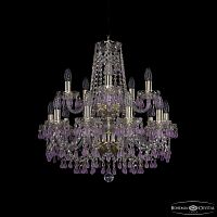 Люстра хрустальная 1410/10+5/195/2d G V7010 Bohemia Ivele Crystal (Богемия Ивеле Кристалл)