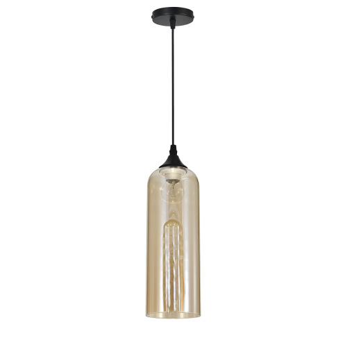Подвесной светильник Escada 2110/1S E27*40W Black/Amber фото 2