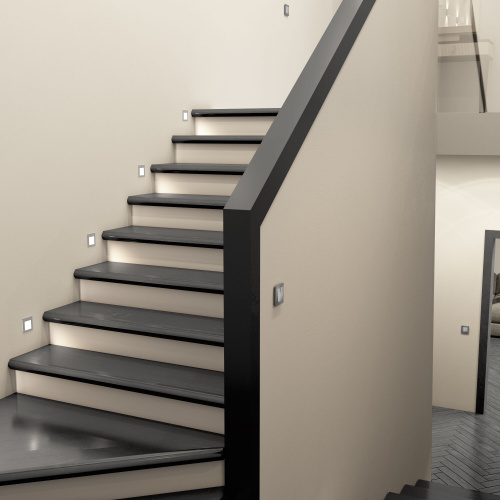 Перекрестный переключатель двухклавишный серебряный W1123008 фото 4