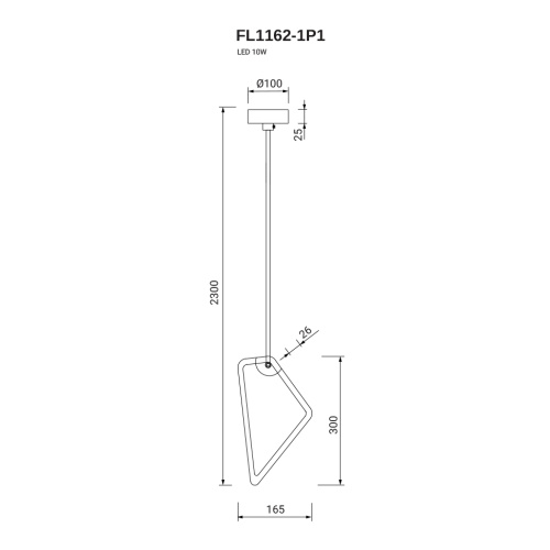 Подвесной светильник Visio FL1162-1P1 фото 4