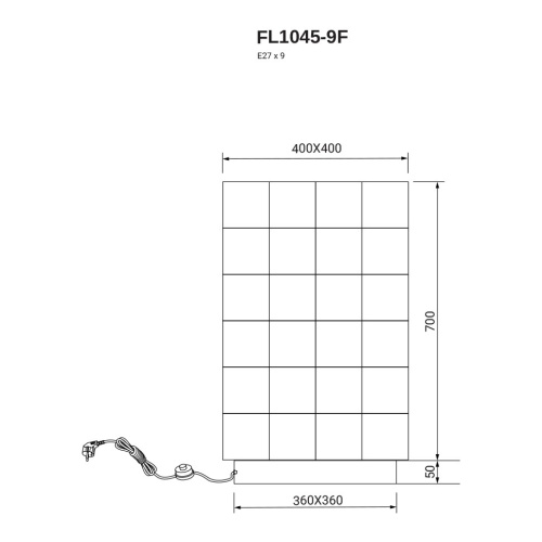 Торшер Basis FL1045-9F фото 7