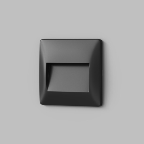 Светильник встраиваемый в стену HELM, IP65, LED 3000К, 2.5 Вт, черный, пластик фото 4