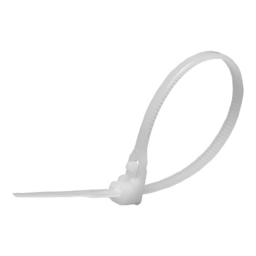 Хомут нейлоновый многоразовый STEKKER NYCT40-150 4x150 мм, белый, упаковка 100 шт фото 2