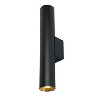 Светильник Feron ML1014 настенный под лампу 2*GU10, черный + золото