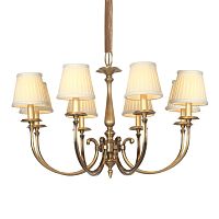 Люстра Cloyd EVANSVILLE C8 / Ø80 см - латунь/коричн. (арт.10147)